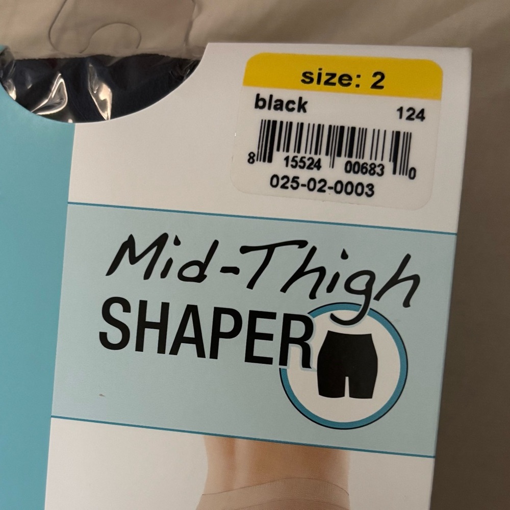 NIB Assets by Sara Blakely Black Mid-Thigh Shaper